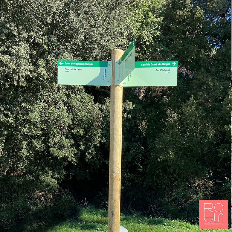 Banderoles de senyalització espais naturals protegits